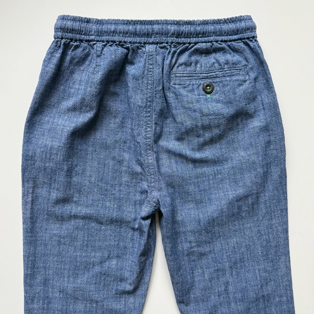 Boden Kids' Unisex Smart Chambray Pull-On Pants - Size 10 - Picture 6 of 10